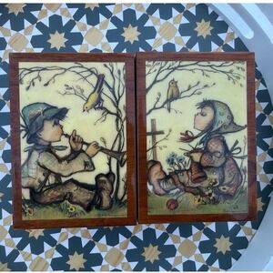 Hummel Reuge Music Box Fascination Wood Jewelry Box Vintage Berta Hummel Art